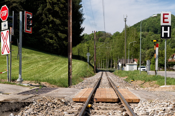 Eisenbahnkreuzung Steinklamm