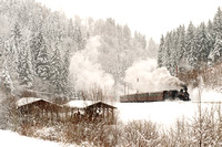 Dampfzug Mariazellerbahn Winter