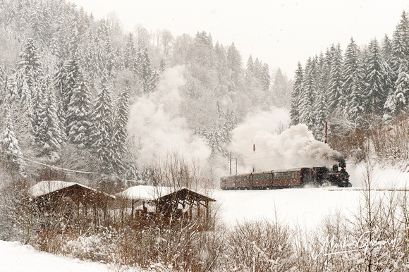 Dampfzug Mariazellerbahn Winter