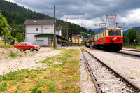 Bahnhof Mariazell im Sommer vor dem Umbau