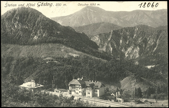 Bahnhof Gösing 1913