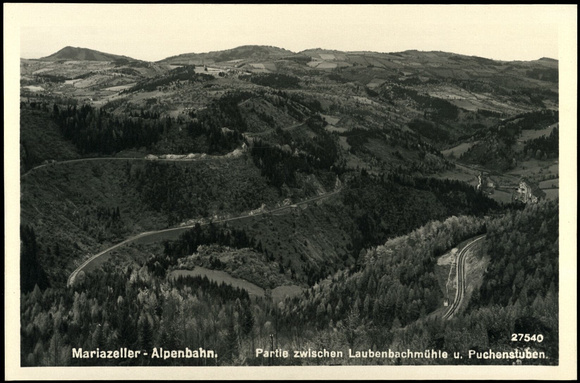 Mariazellerbahn - Partie zwischen Laubenbachmühle und Puchenstuben