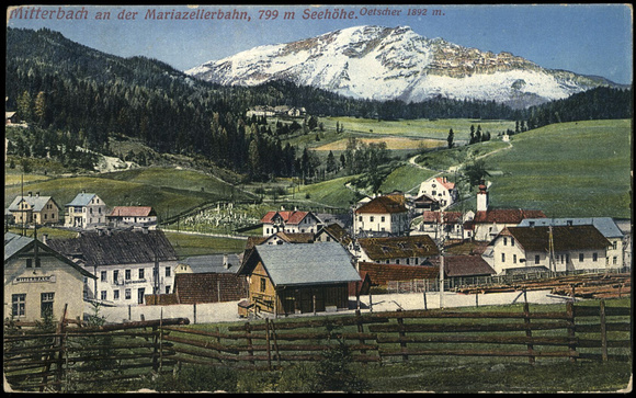 Bahnhof Mitterbach an der Mariazellerbahn  1914