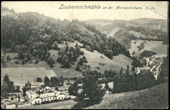 Laubenbachmühle an der Mariazellerbahn 1911
