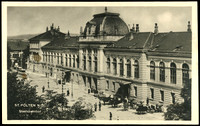 St. Pölten N.Ö. Staatsbahnhof 1924