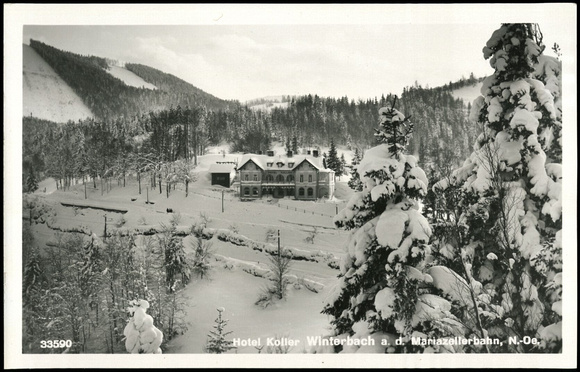Hotel Koller, Winterbach a.d. Mariazellerbahn 1935