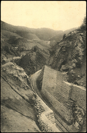 Mariazellerbahn Einschnitt bei Winterbach 1908