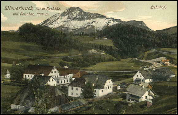 Wienerbruck mit Bahnhof 1908