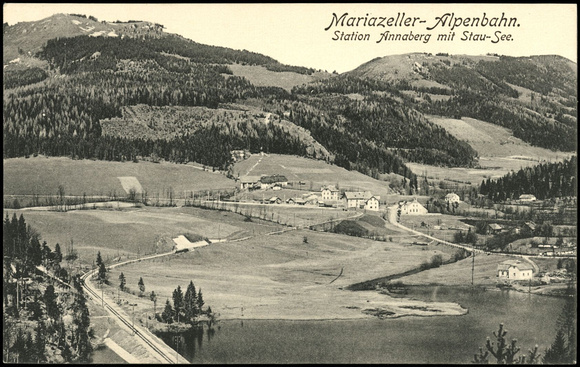Mariazeller Alpenbahn, Station Annaberg mit Stausee