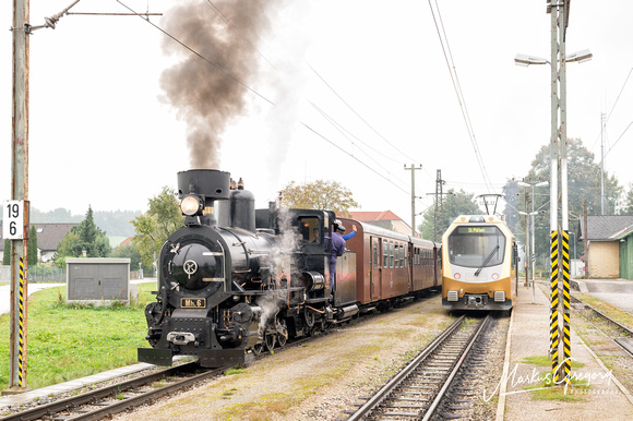 Mariazellerbahn Mh.6 Hofstetten Grünau - Sonderfahrt UEF Historischer Dampfschnellzug