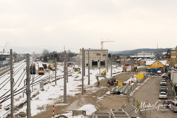 Neubau St. Pölten Alpenbahnhof.