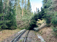 Sturmschäden Mariazellerbahn Bergstrecke Dezember 2023