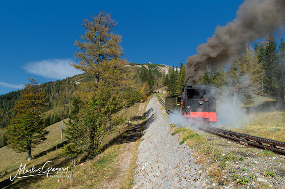 Dampfzug Schneebergbahn