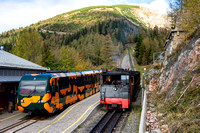 Schneebergbahn Zugkreuzung